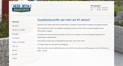 Desktop Screenshot of neeb-beton.de